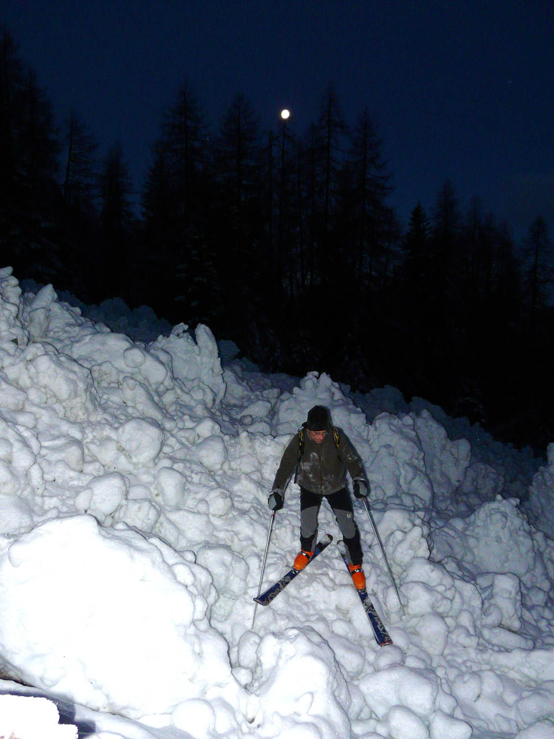 avalanche : de la face nord de l'aiguille d'Ancelle