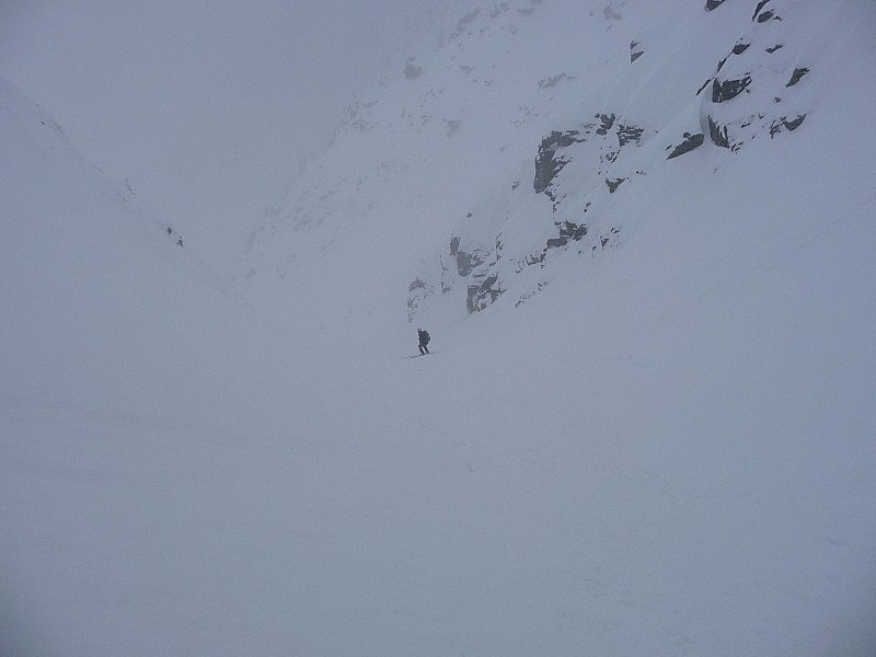 Jib dans le couloir et dans le brouillard