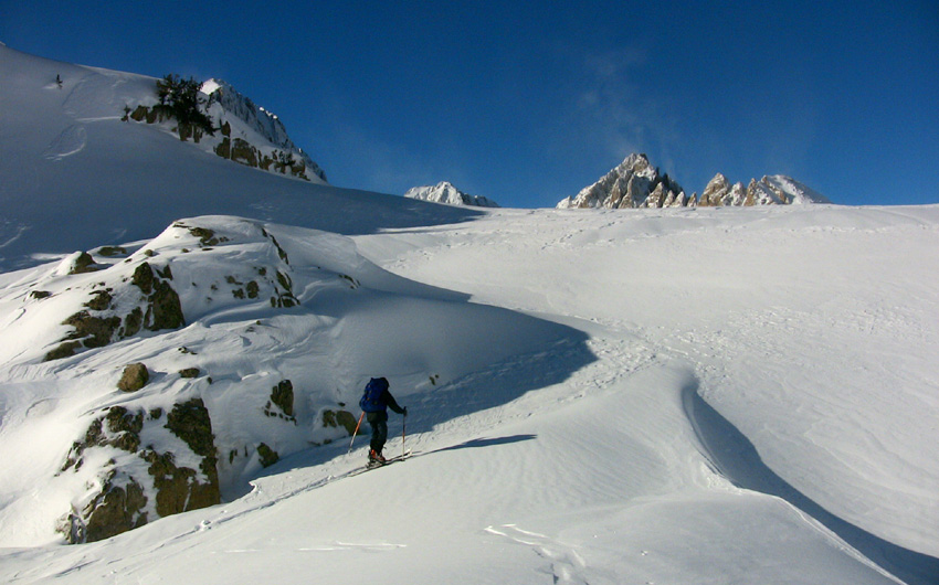 #18 Arrivée à la baisse du lac Nègre Arrivée à la baisse du lac Nègre