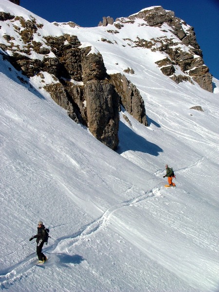 Traversée : Christelle et Julien dans la traversée au dessus des barres.