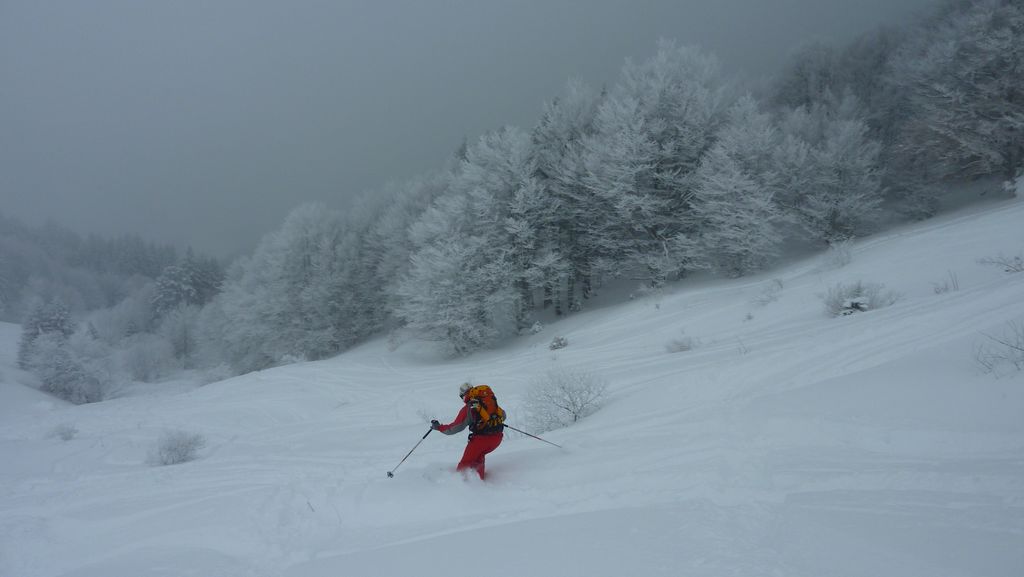 Pravouta face Est : du bon ski et une bonne visibilité