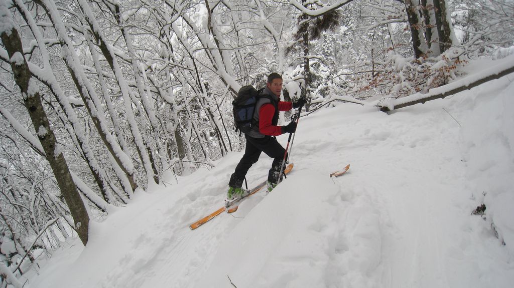 Epingle T4 : ça passe mieux à la montée à skis qu'à la descente en VTT !!