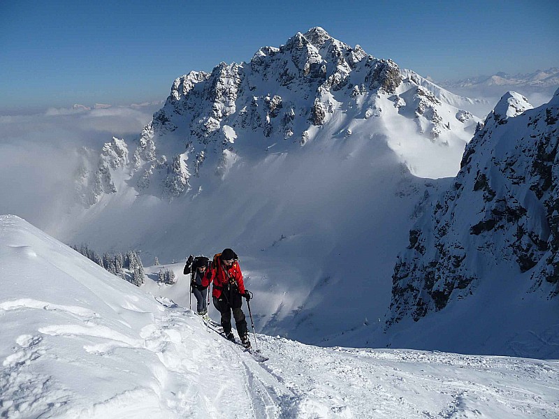 #3 montée : sur la crête finale, avant d montée : sur la crête finale, avant d'arriver au sommet