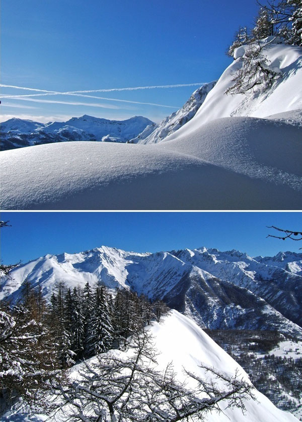 #11 Alpet : De la crête du Content vers 2000m, le Mounier et le Mt Aunos quand je me suis aperçu qu Alpet : De la crête du Content vers 2000m, le Mounier et le Mt Aunos quand je me suis aperçu qu'il était tout tracé.