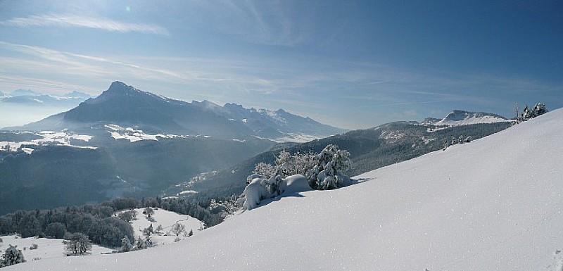 Vercors vu de Sornin : Comme Charande parait loint