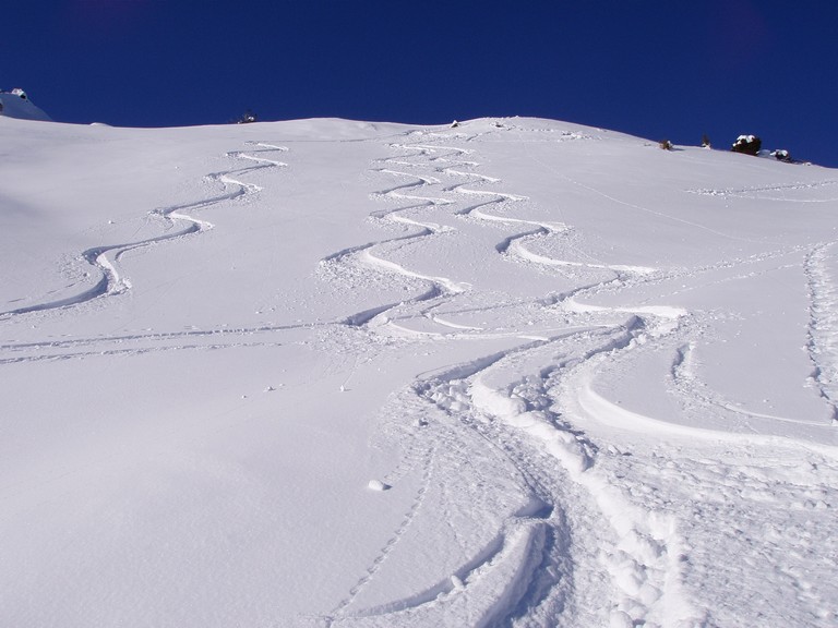 #8 Descente : Excellente neige sous le sommet... Descente : Excellente neige sous le sommet...