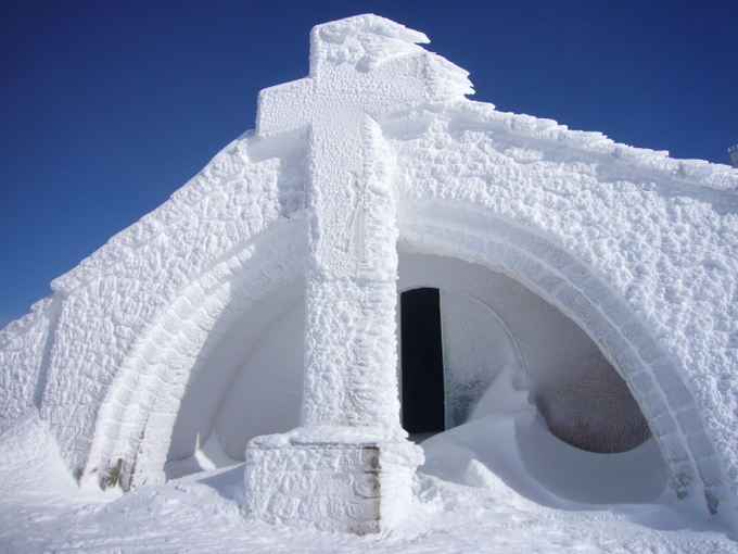 Chapelle st Croix : Un peu givrée