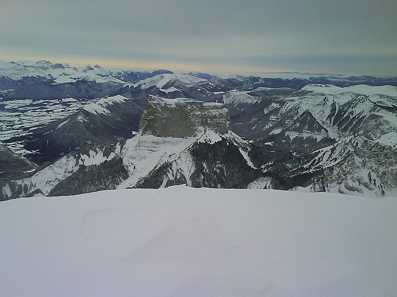 #6 Gd Veymont : Vue sur le mont Aiguille depuis le sommet Gd Veymont : Vue sur le mont Aiguille depuis le sommet
