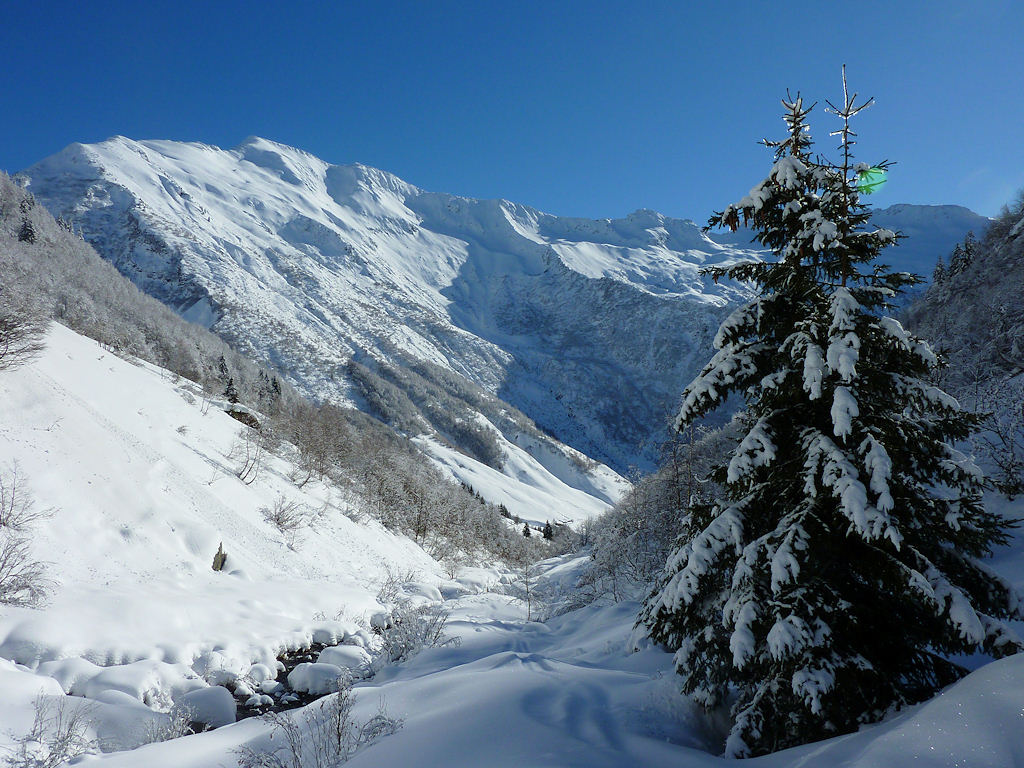 Le Bellachat (2484 m) : Le frère jumeau du grand Arc : de belles pente sur le versant W !