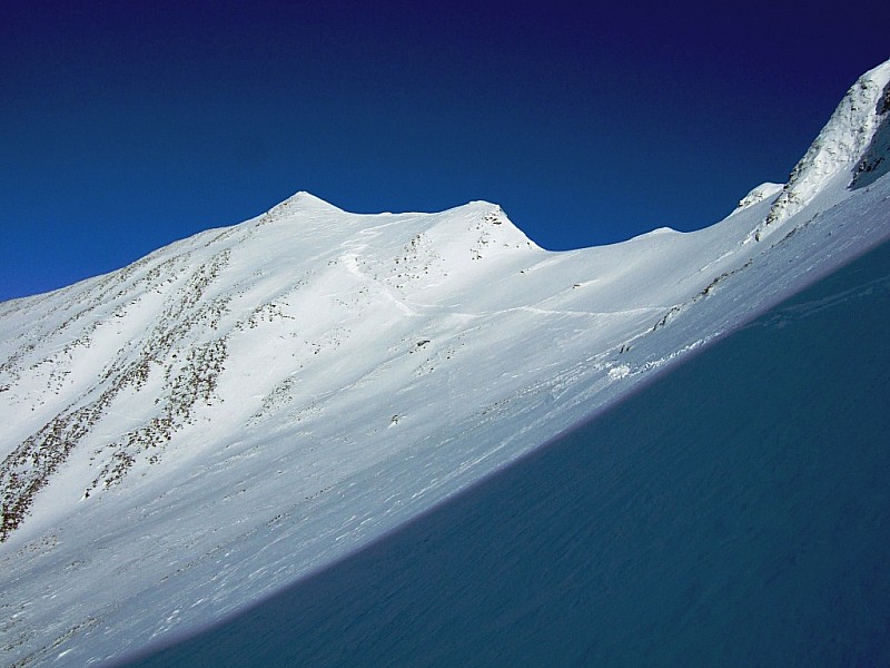 #6 Face W : Haut de la face W. Ca manque un peu de neige! Face W : Haut de la face W. Ca manque un peu de neige!