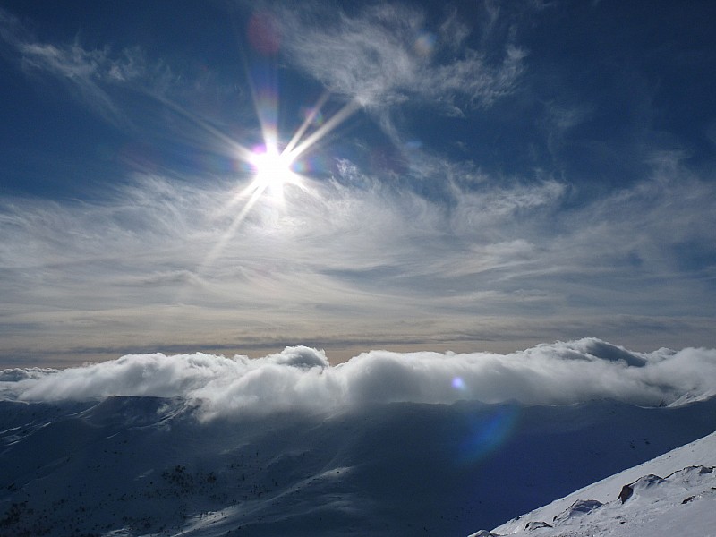 Sur Pietradione : Arrivée des nuages sur Scaldasole