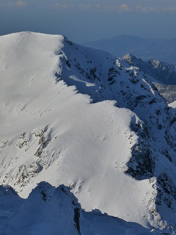 Vue du sommet : La crête de Punta alla Vetta