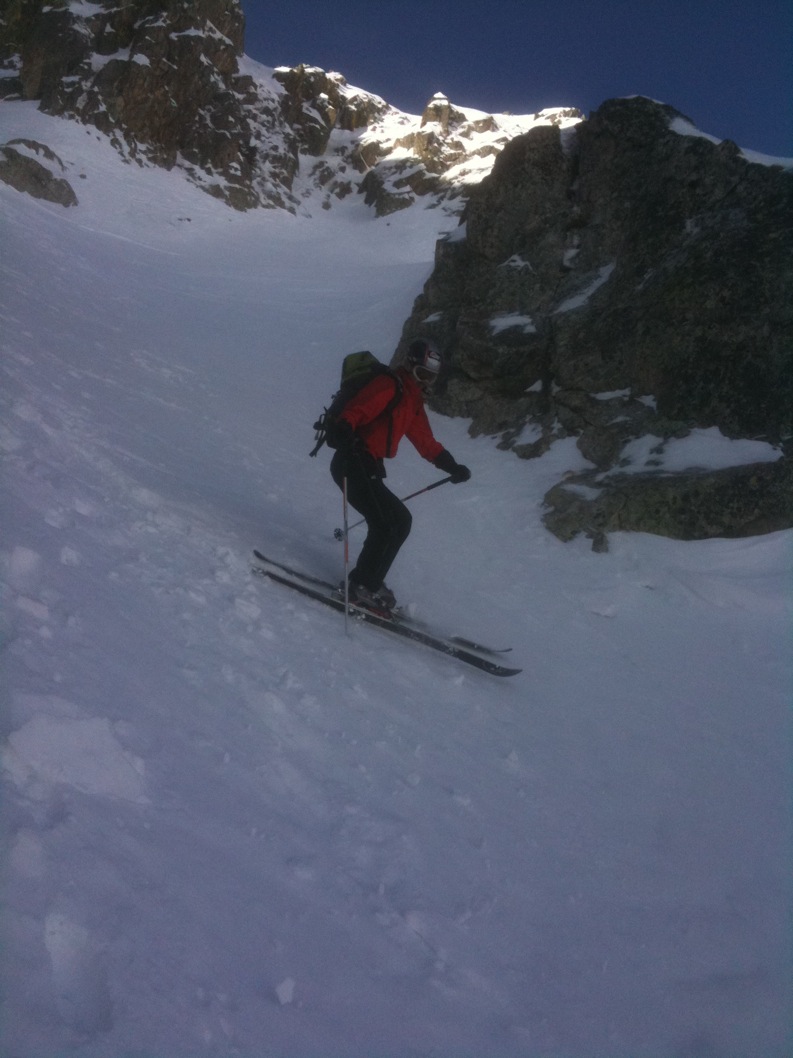 #2 Couloir NE : Peu de temps après le débinage... Couloir NE : Peu de temps après le débinage...