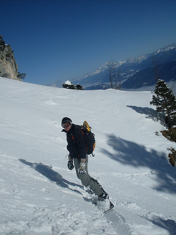 Pierre Alain : P-A sur le bord du couloir