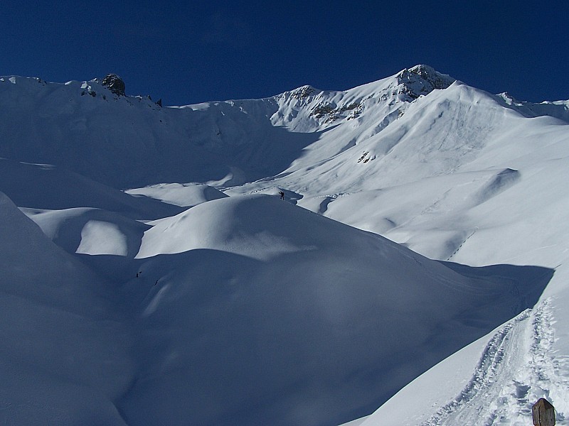 #1 Rocamaire : beaucoup de trace déjà vers le col de crous Rocamaire : beaucoup de trace déjà vers le col de crous