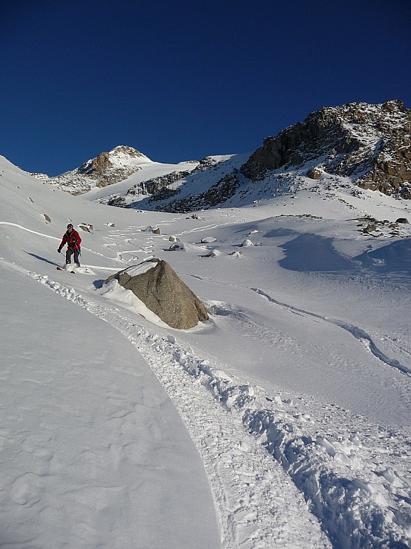 Grand paradis : Lau slalome entre les rochers !