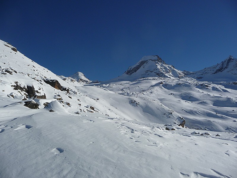 Grand paradis : De G à D, Tresenta, Ciarforon et Becca di Monciair.