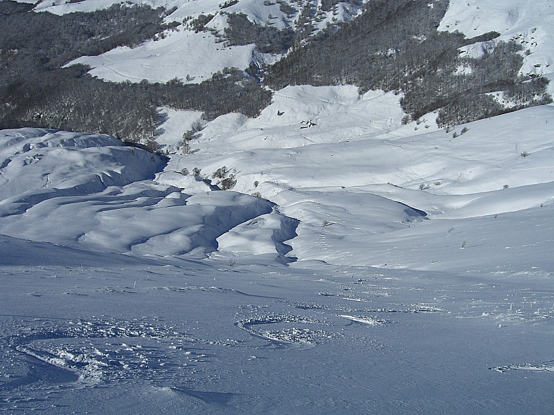 #6 Face ouest : Vue du haut pendant la remontée Face ouest : Vue du haut pendant la remontée