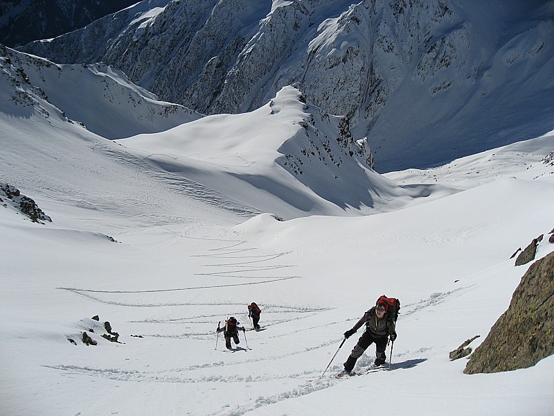 #4 Aupt du Pont : Accès au petit col permettant d Aupt du Pont : Accès au petit col permettant d'aller au sommet par une courte arête