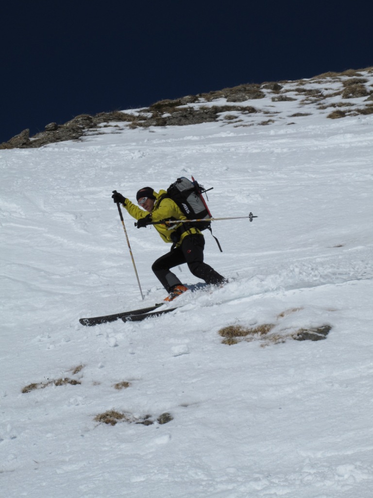 #6 Pic de la Corne : Descente dans la croûte. Descente belle de loin mais loin d Pic de la Corne : Descente dans la croûte. Descente belle de loin mais loin d'être belle!
