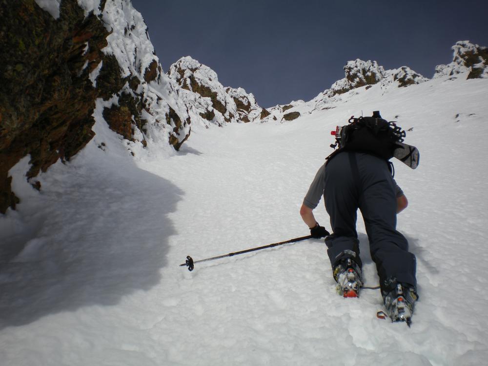 #6 Clapier du Peyron : Le haut du couloir sommital, Patagonnia style ! Clapier du Peyron : Le haut du couloir sommital, Patagonnia style !