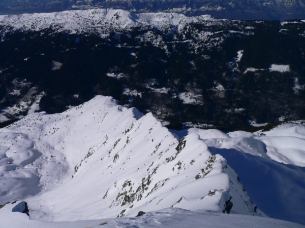 #3 Montagne de Tigneux : En enfilade, la crête de la Montagne de Tigneux et le Grand Rocher! Montagne de Tigneux : En enfilade, la crête de la Montagne de Tigneux et le Grand Rocher!