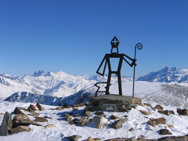 Sommet du Taillefer : La sculpture de la BMDiM du feu 27ème RCS de Varces