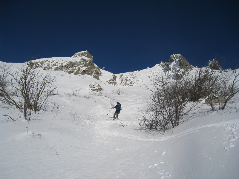 Puy de Sancy : Couloir en S