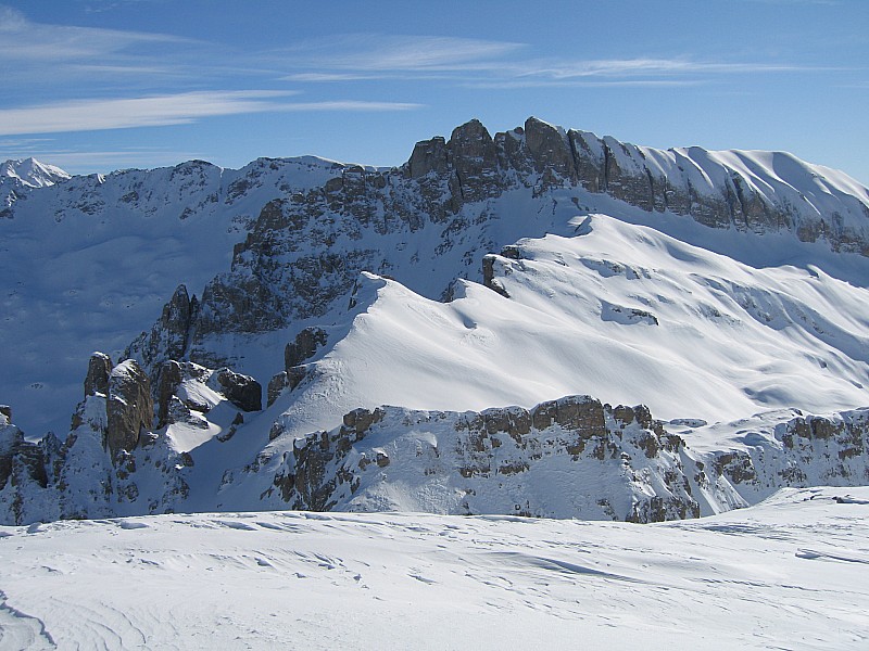 #2 Tête de la Cicle : Depuis le sommet vue sur les Arêtes franches Tête de la Cicle : Depuis le sommet vue sur les Arêtes franches