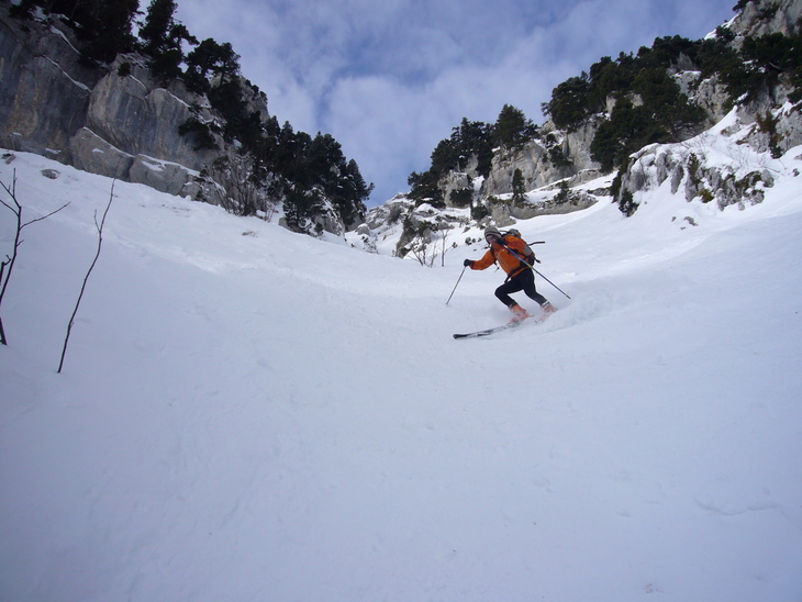 #2 couloir : Belle descente avec un peu de poudre couloir : Belle descente avec un peu de poudre