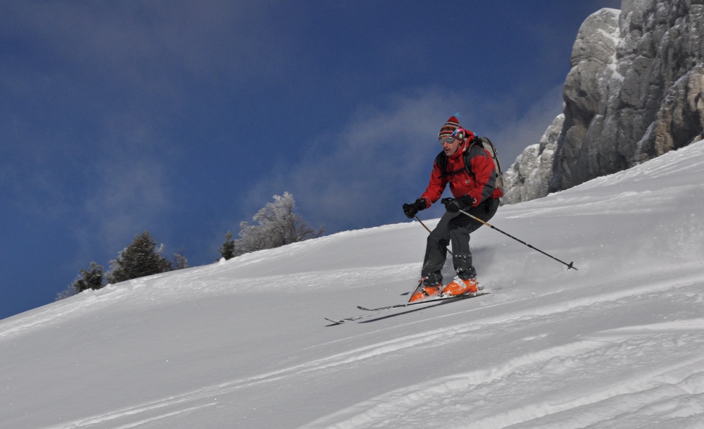 #7 Poupoudre : Conditions plutôt optimales, pour étrenner ses skis, hein Morgan ? Poupoudre : Conditions plutôt optimales, pour étrenner ses skis, hein Morgan ?