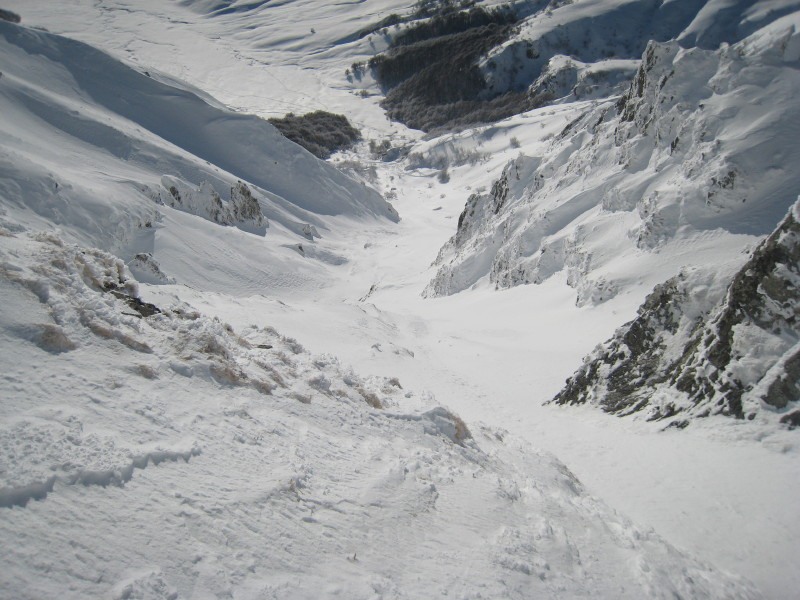 #14 Couloir Tranquille : juste au-dessus de l Couloir Tranquille : juste au-dessus de l'étroiture
