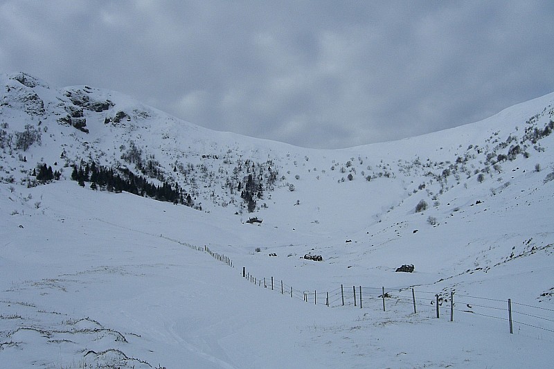 #1 Vallée de la Santoire : Col de Cabre et couloirs nord du Bataillouse Vallée de la Santoire : Col de Cabre et couloirs nord du Bataillouse