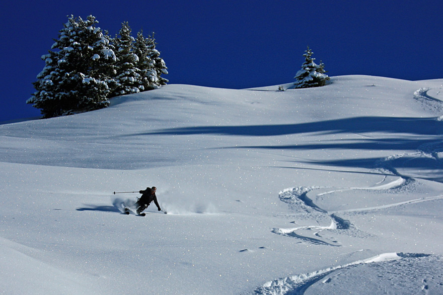 Orsière : Descente face NW d'Orcière.