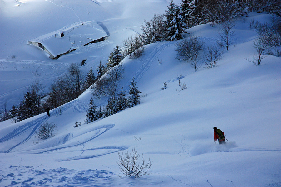 l'Arbarète : Descente sur Bois Noir.