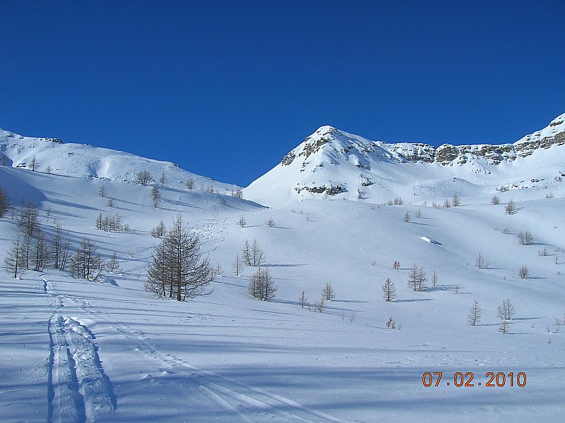 #2 col de braïssa : l col de braïssa : l'objectif à gauche de l'éperon