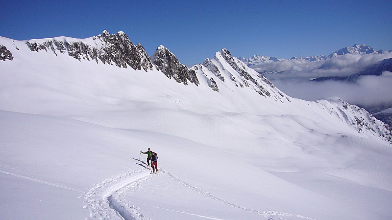 #12 Combe des plans : Sandrine et moi perdus dans l Combe des plans : Sandrine et moi perdus dans l'immensité blanche