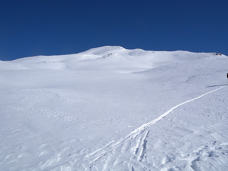 #3 La combe finale : On est monté par la crête de droite La combe finale : On est monté par la crête de droite