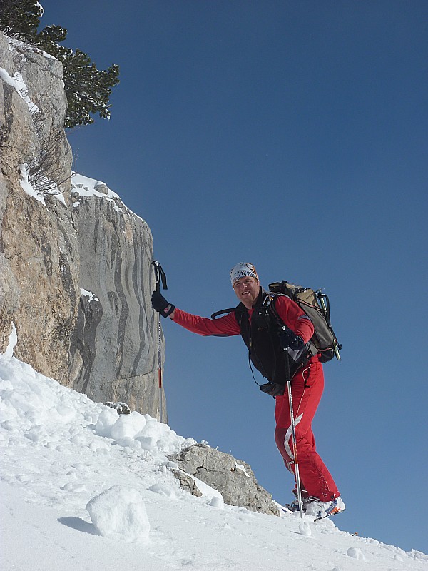 #3 Vers le point 1926m : David rayonnant. Ca doit être grâce à la fine équipe qui l Vers le point 1926m : David rayonnant. Ca doit être grâce à la fine équipe qui l'accompagne.