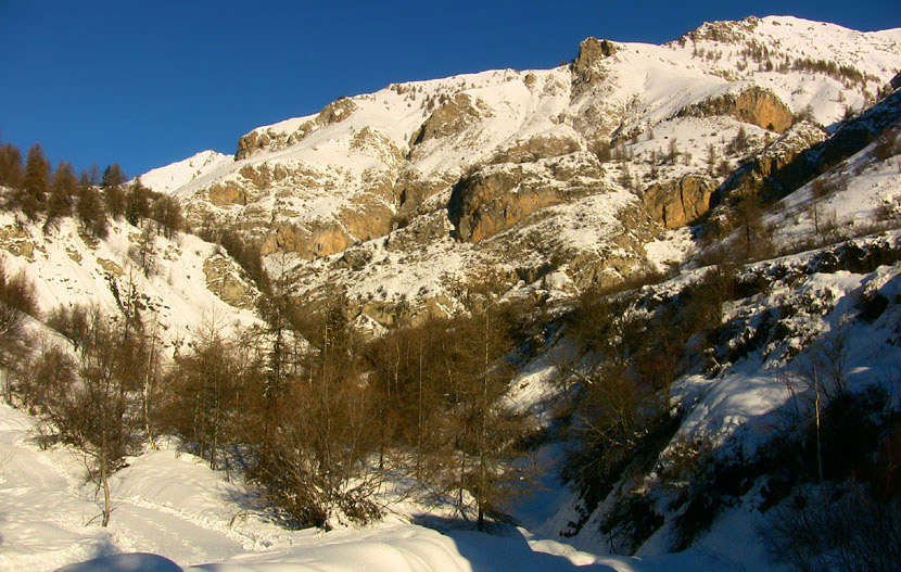 La crête de la Blanche se colore