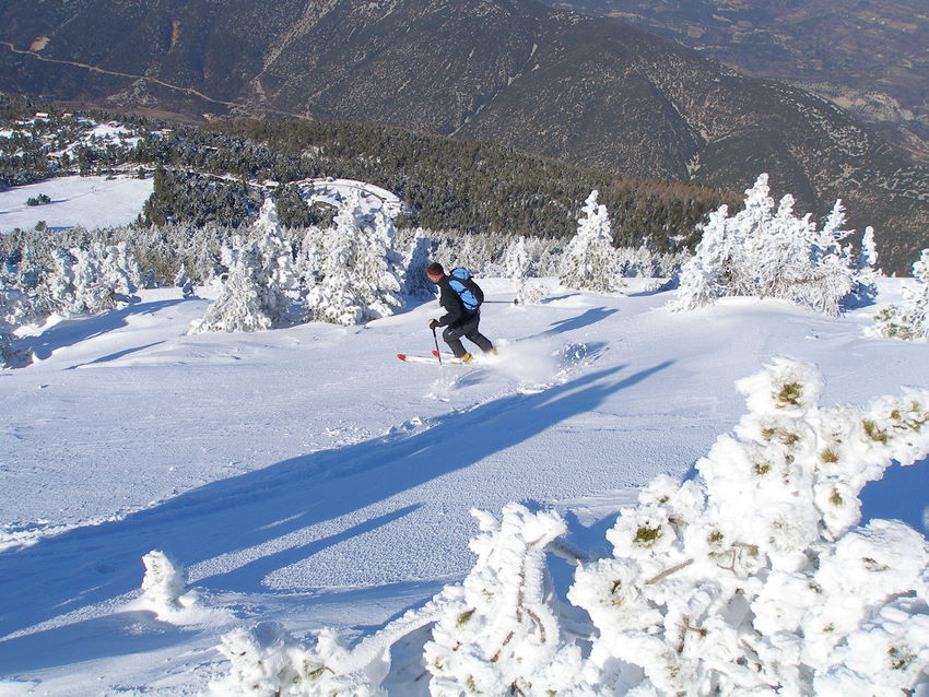 Santa dans la partie haute : Il plonge sur le Mont Serein