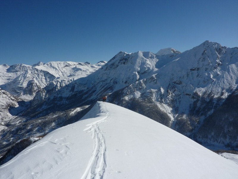 #5 arête finale : le haut champsaur au fond arête finale : le haut champsaur au fond