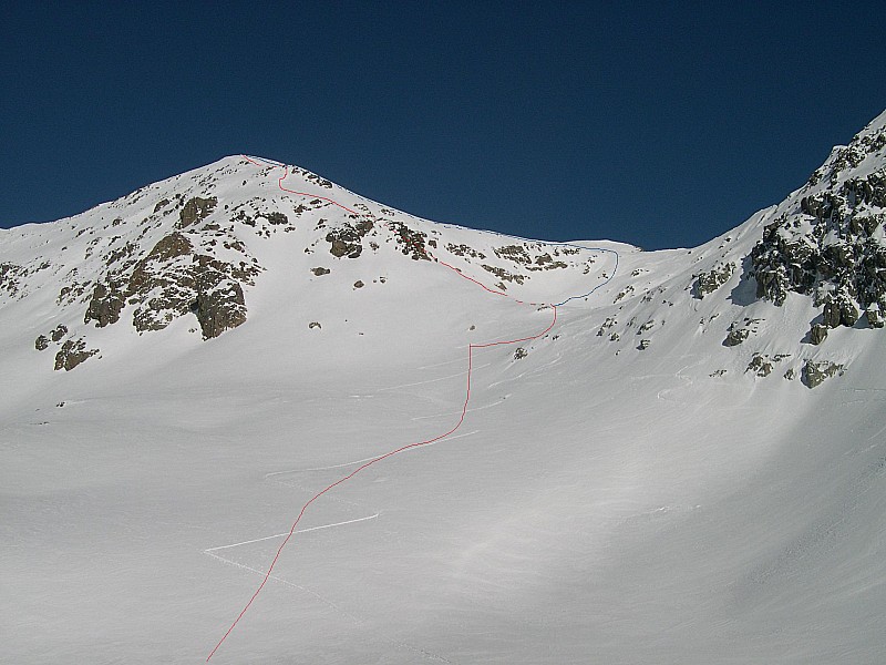 #3 Cime du mercantour : Nous nous sommes tromper d Cime du mercantour : Nous nous sommes tromper d'itnéraire en tournant avant le col sur une autre face