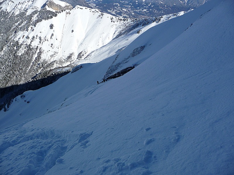 #6 col d col d'Armenaz couloir Nord : le haut des pentes