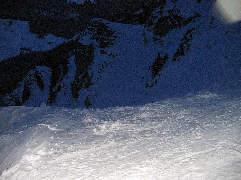 #1 en haut : un peu trop tôt pour bien y voir au début de la descente... en haut : un peu trop tôt pour bien y voir au début de la descente...