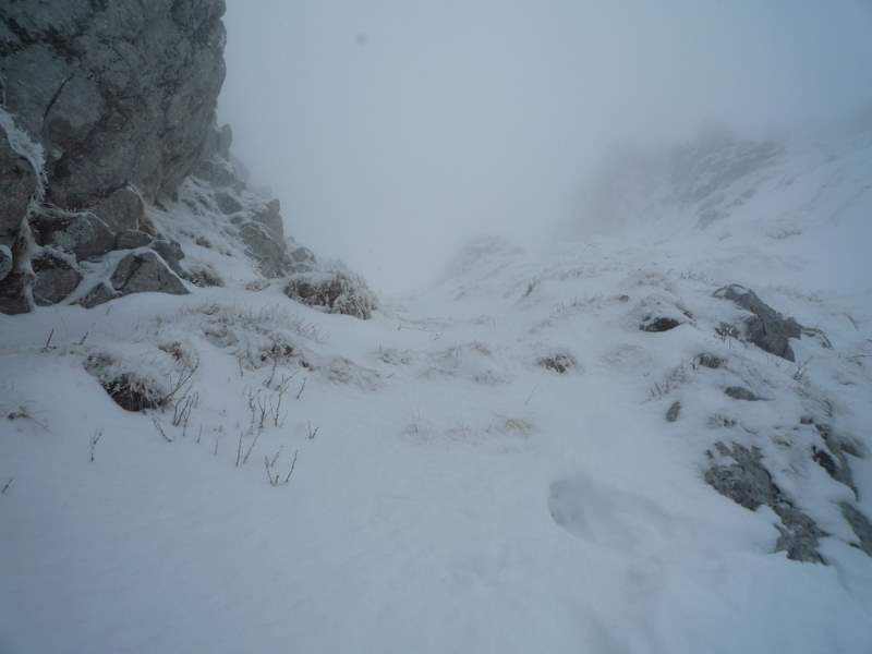 #3 Pte de la Chavasse : Le ressaut herbeux du haut du couloir Pte de la Chavasse : Le ressaut herbeux du haut du couloir