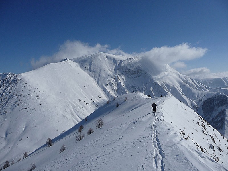 #6 Montagne de boule : Sur l Montagne de boule : Sur l'arête, et à gauche boule c'est pour après!!!!