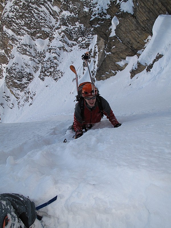 #4 Couloir du Chien : Le ressaut final est tout le même bien raide. Couloir du Chien : Le ressaut final est tout le même bien raide.