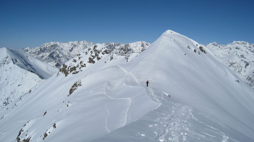 #5 arivvée sur l arivvée sur l'arete entre le petit et le grand Chapelet