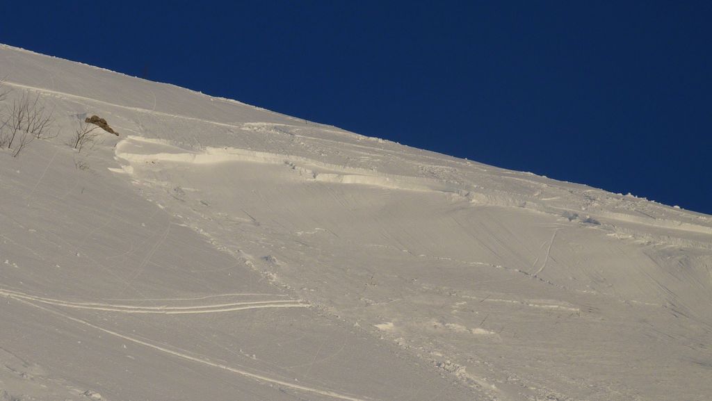 #16 Plaque : declenchée à 1750m. un bon rappel à la vigilance quand on baisse la garde, grisé par la descente.... Plaque : declenchée à 1750m. un bon rappel à la vigilance quand on baisse la garde, grisé par la descente....